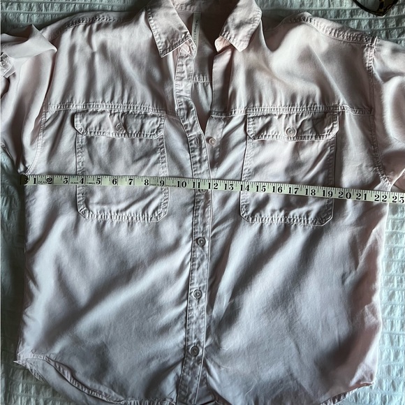 Aritzia Babaton Utility Button-Up Shirt - Size Small - Pink - Picture 2 of 8